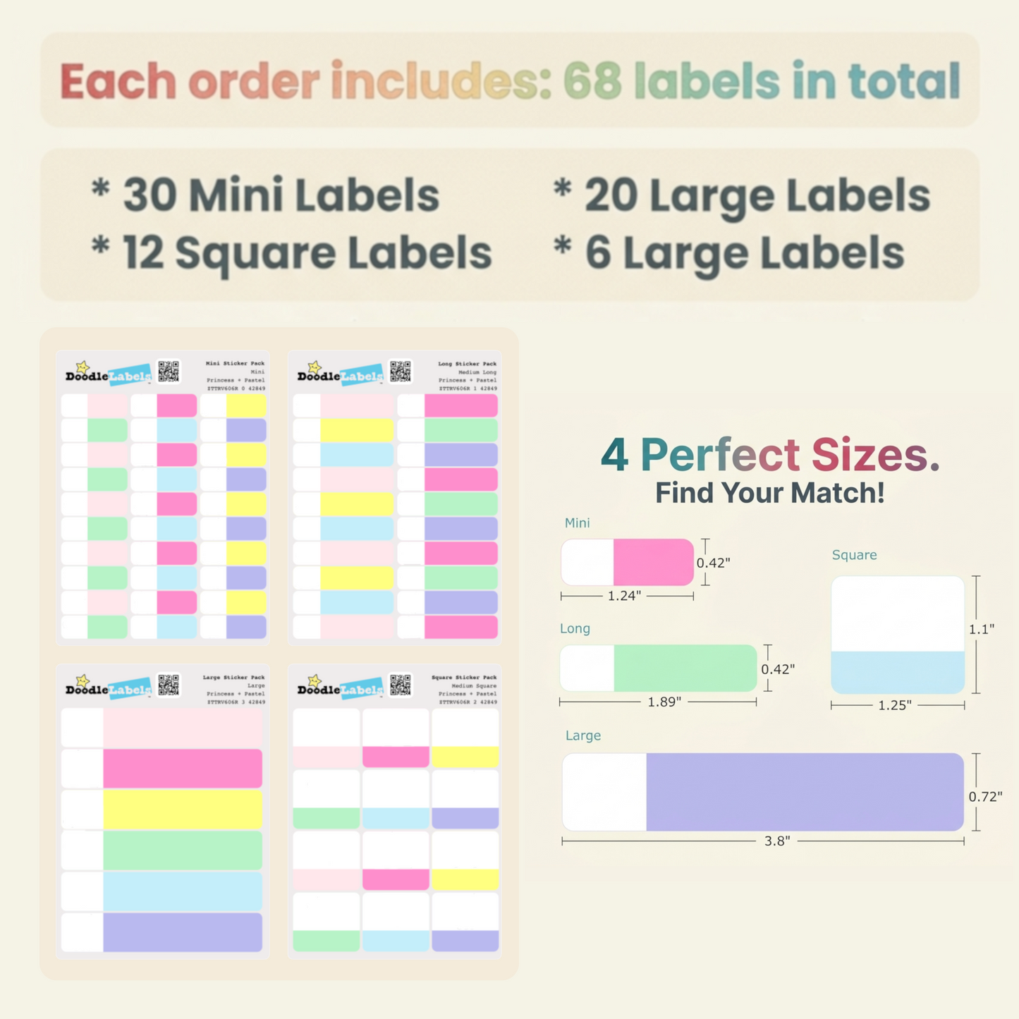 Ultimate Sticker Mix Pack (68 labels)
