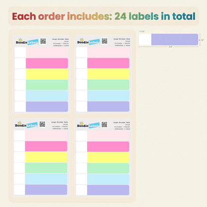 Large Sticker Pack (24 labels)