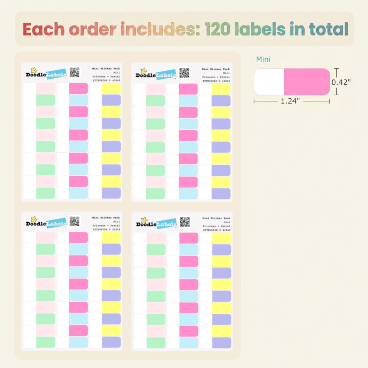 Mini Sticker Pack (120 labels)