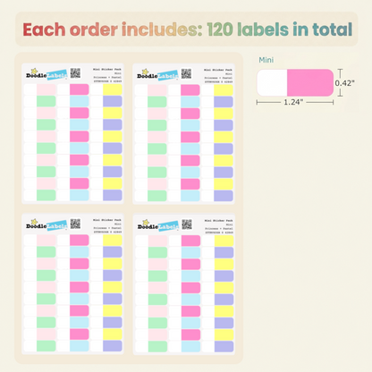 Mini Sticker Pack (120 labels)