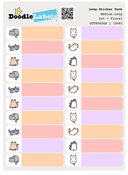 Long Sticker Pack (80 labels)