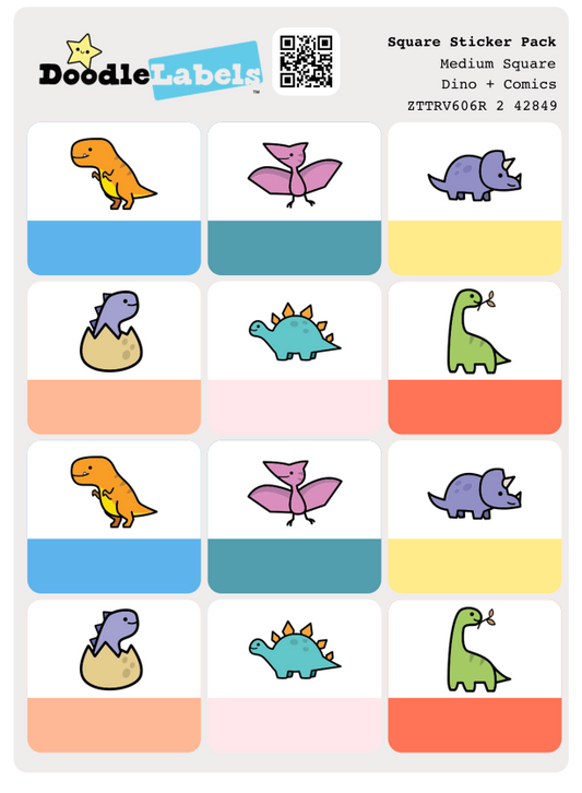 Square Sticker Pack (48 Labels)
